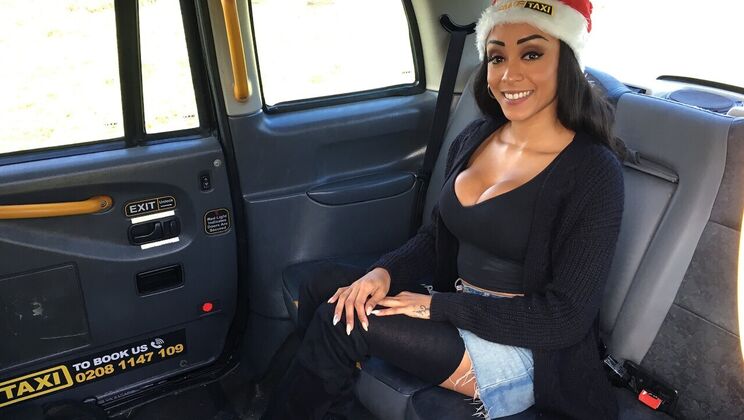[FakeTaxi] - Car Sex with Petite Ebony and Big Boobs