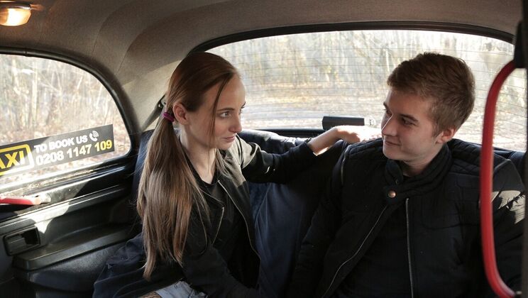 [FemaleFakeTaxi] - Lady Bug's Fishnet Stockings Get Fucked