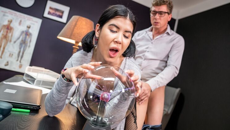 [DaneJones] - Blowjob and Cumshot: Teacher and Brunette Student - Lady Dee - Steve Q