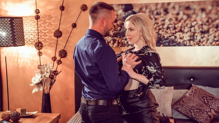 Hotel Room Cheating with a Pierced Blonde