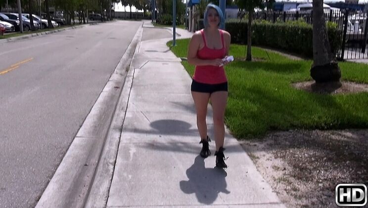 [StreetBlowJobs] - Blonde vs Latina: Blue Passion - Ava Steel - Bruno Dickens