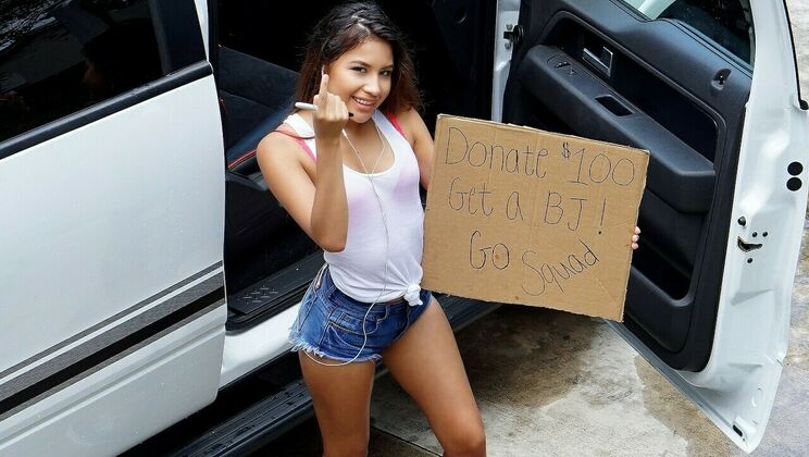 Teen Spinner's Car Wash Wet