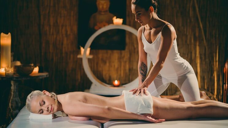 [MassageRooms] - Shaved and Athletic Bodies in Fisting Action