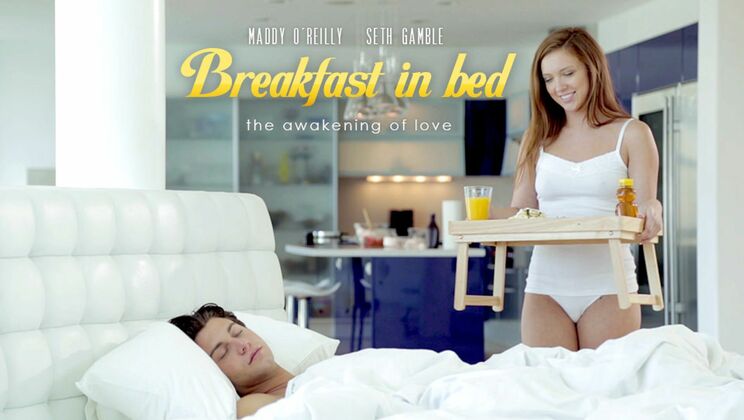 Redhead's Breakfast Cumshot Surprise