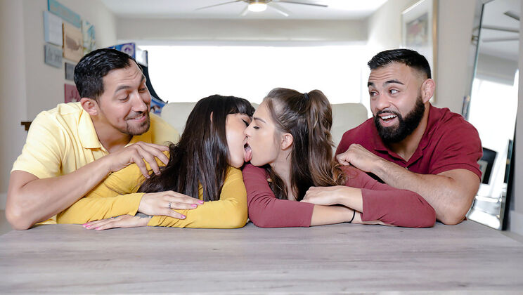 [DaughterSwap] - MMFF: Stepdad And Stepdaughter Bake And Swap - Derrick Ferrari - Juan Largo - Sofie Reyez - Kitty Carrera