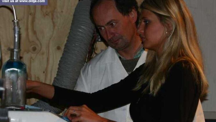 [Oldje] - Sharah the Naughty Professor in Blonde Blowjob