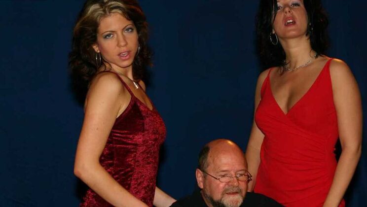 [Oldje] - Redhead and Brunette Enjoy Ass Licking and Kissing - Ruby - Eugene - Yllen