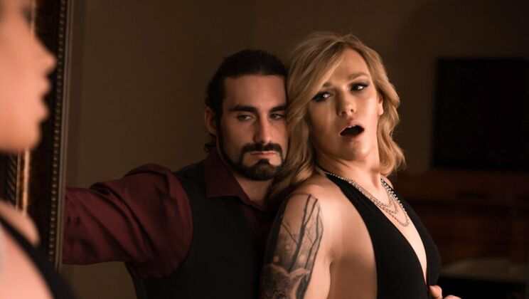 [TransSensual] - Shemale Blondes in the Rough - Scene 3 - Jaxton Wheeler - Aspen Brooks