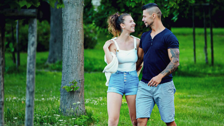 [SexArt] - Emylia Argan Masturbating Outdoors - Emylia Argan