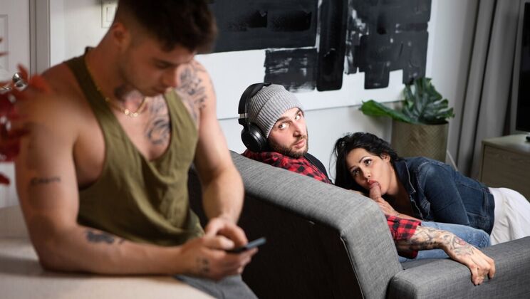 [TransAngels] - Double Trouble with Blonde and Latina Sluts