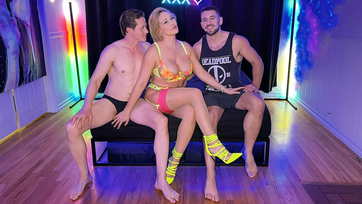 [MYLFXSeries] - Threesome Passion with Blonde Babe - Ryan Keely - Dante Colle - Shawn Alff