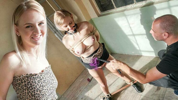 Kirsty gets tied up and played with