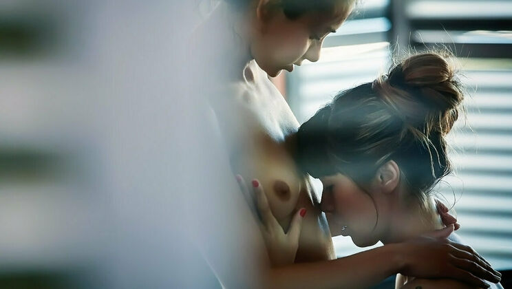 Lesbian Voyeur Stalker Captures Intimate Moment