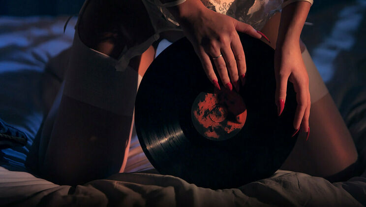 [SexArt] - Andrea P's Solo Beautiful Sex in Red Vinyl - Andrea P