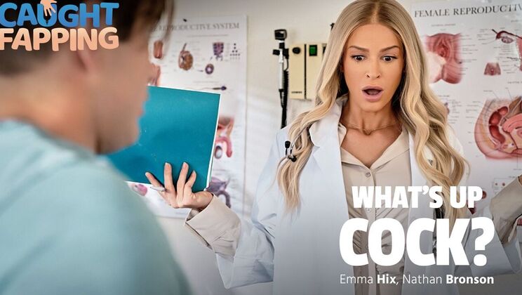 [CaughtFapping] - Big Tits Emma Hix Gets Fucked in Doggystyle - Nathan Bronson - Emma Hix