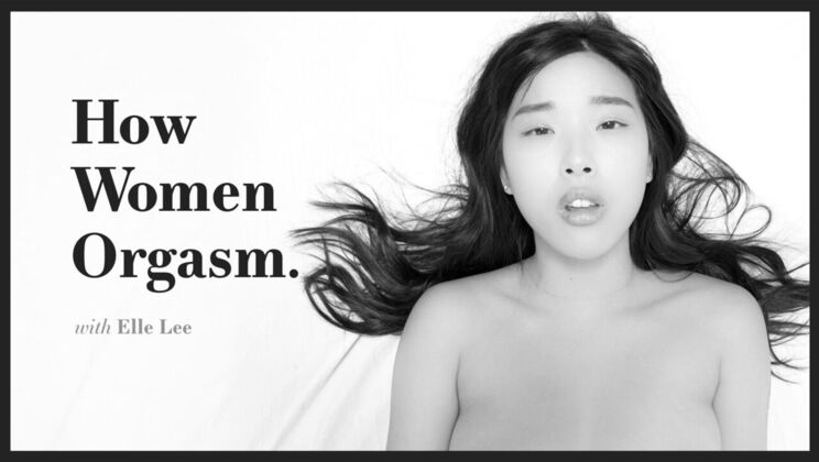 [AdultTimePilots] - Solo Brunette Plays with Her Tits - Elle Lee