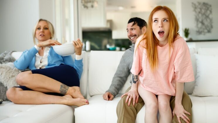 [Dilfed] - Small Tits Teen Takes Cumshot - Tommy Pistol - Madi Collins