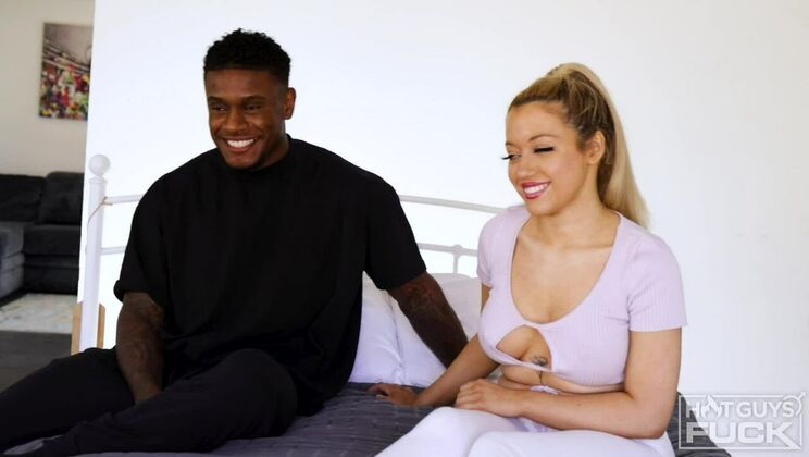 [HotGuysFuck] - Ebony Lover Francesca Rossi Enjoys Calvin Beckham's BBC