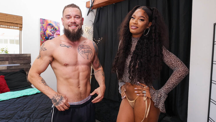 [HotGuysFuck] - Brianna Moore, a Horny Ebony, Meets Brodie Graves - Brianna Moore - Brodie Graves