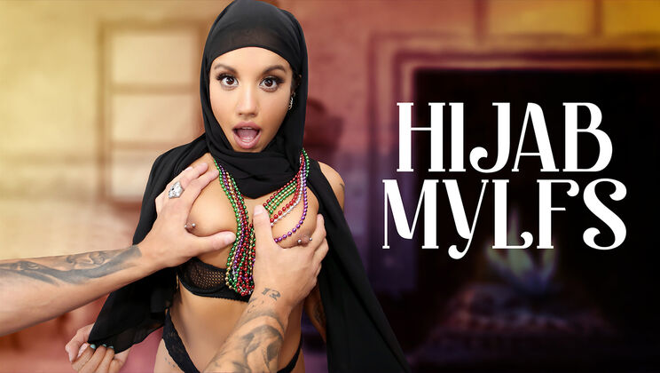 [HijabMylfs] - Nina White's Cumshot Mardi Gras - Nina White - Victor Ray
