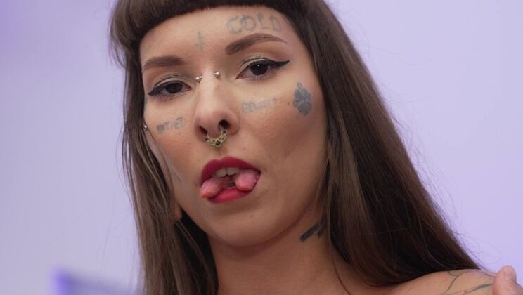 [NRXStudio] - First Time Skinny Tattooed Girl Does Anal - Tim Monster Cock - Marseline Black