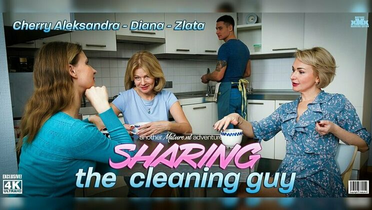 [Mature.nl] - Three sexy MILFs in pantyhose give head and get facials - Diana - Zlata - Cherry Aleksandra - Pimpa'l Bill