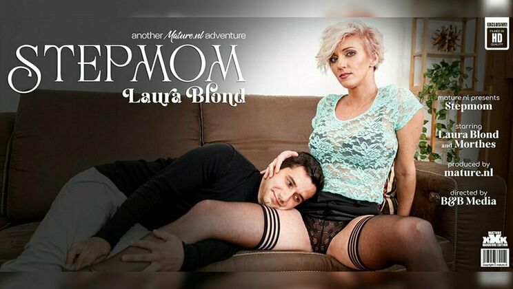 [Mature.nl] - Laura Blonde, Hot MILF Stepmom Gets Cum in Mouth - Morthes - Laura Blond