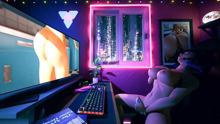 [AdultTimeAnimation] - Animation of Redhead Girl Masturbating