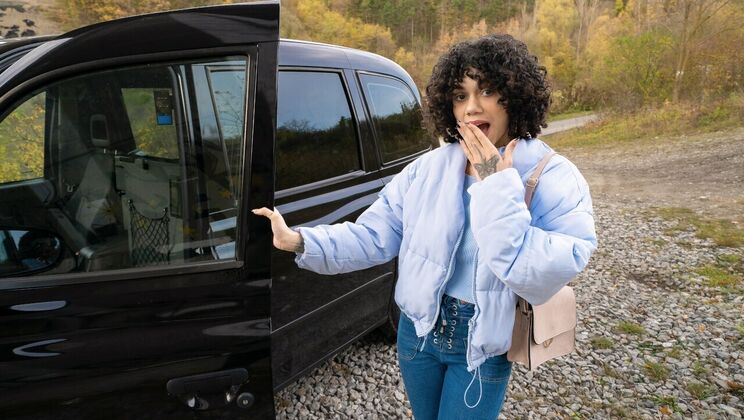 [FakeTaxi] - Gagging on Black Cock for Cash