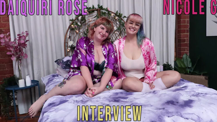 [GirlsOutWest] - Daiquiri Rose & Nicole G - Big Tits & Hairy Pussy Interview - Daiquiri Rose - Nicole G