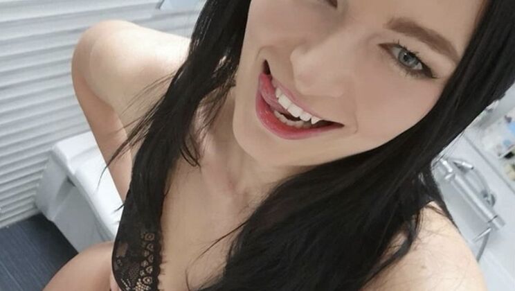 Leanne Lace Gets Facial Cumshot in Cowgirl Position