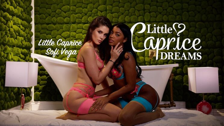 [CapriceDivas] - Ebony and Latina Girls Play with Each Other - Sofi Vega - LittleCaprice