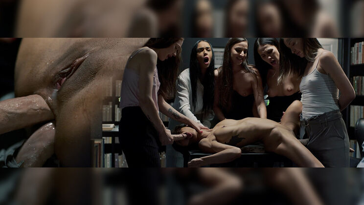 [FutanariXXX] - Lesbian Squirting Orgy After Reading Aloud - Amirah Adara - Veronica Leal - Black Angel - Tabitha Poison - Alyssa Bounty - Matty Mila