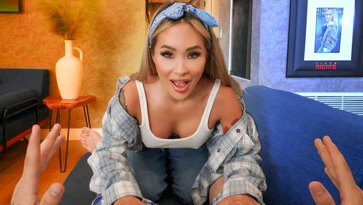 [TigerMoms] - Thong-clad Asian Gets Fucked - Elias Cash - Linda Lan