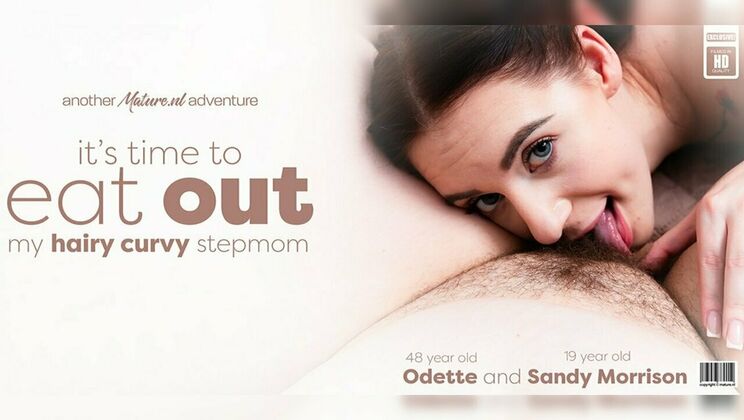 Odette's Hairy Cunt and Big Ass Get Licked by Sandy