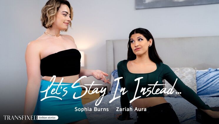 [Transfixed] - Blonde Bombshells and Brunette Beauties at Home - Sophia Burns - Zariah Aura