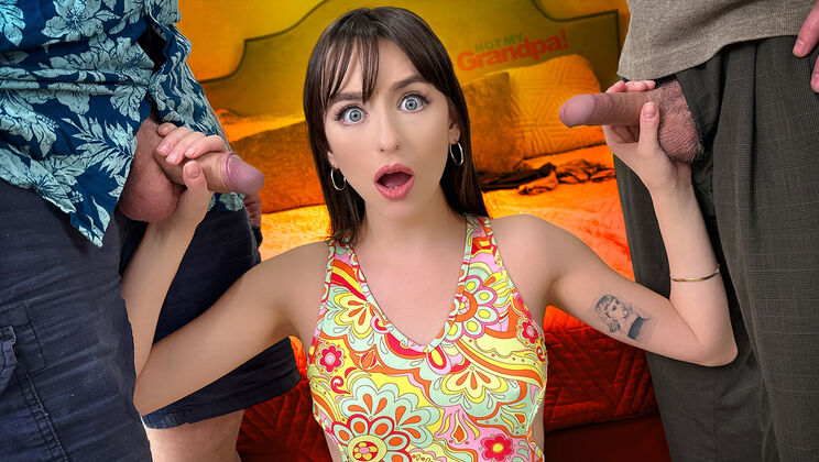 [NotMyGrandpa] - First Fuck: Step-Granddaughter Takes on Two - Dick Chibbles - Jack Vegas - Lana Smalls
