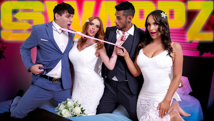[MomSwap] - Stepmom & Bride Share Cock Before Wedding - Hardcore Foursome - Teal Conrad - Kai Jaxon - Mike Skywalker - Jessica Aaren