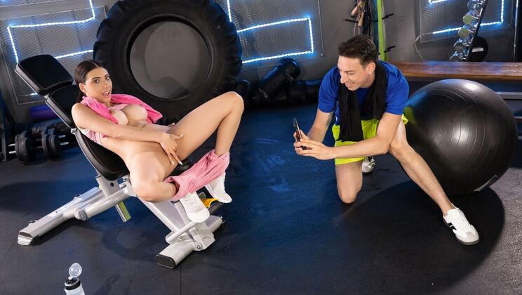 [FitnessRooms] - Emily Pink's Big Tits Bounce in Gym Doggystyle Scene - Emily Pink - Alexander Tda