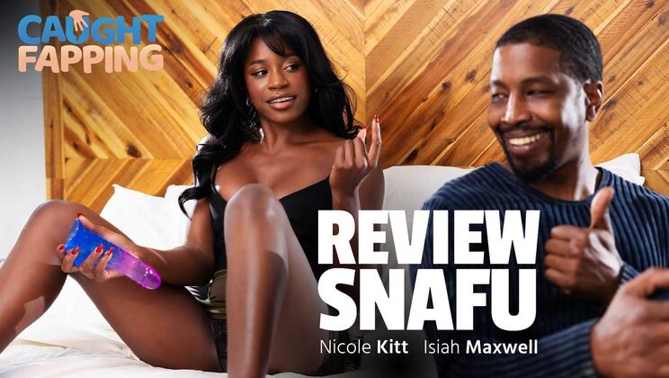 [CaughtFapping] - Isiah Maxwell Blasts Cum on Nicole Kitt's Natural Tits - Isiah Maxwell - Nicole Kitt