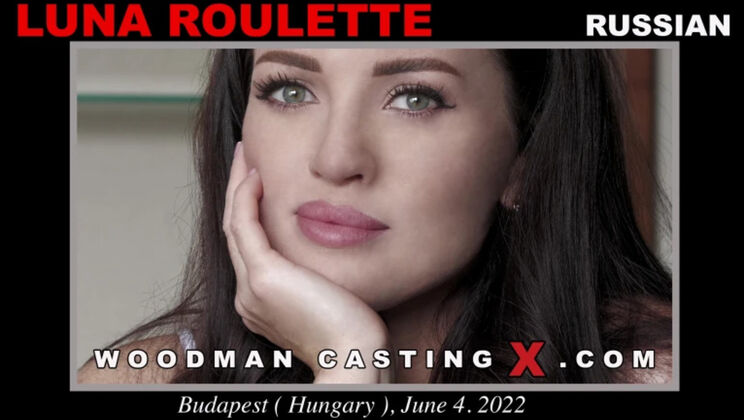 [WoodmanCasting] - Luna Roulette Casting - Big Tits & Anal Gaping Fun - Luna Roulette