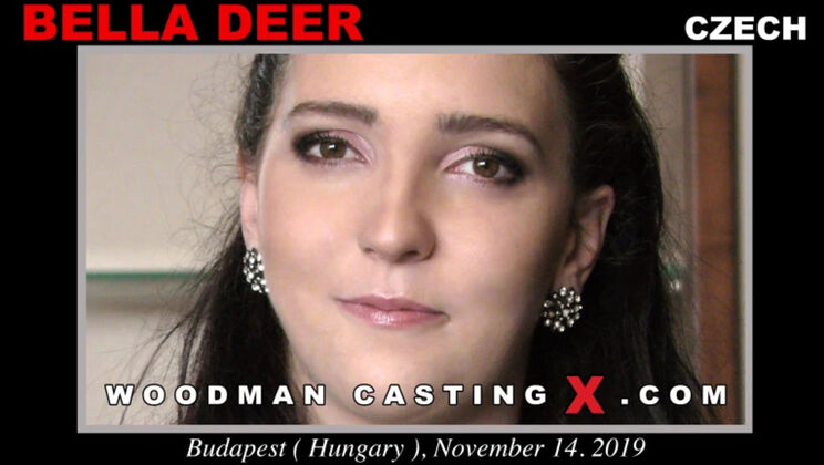 [WoodmanCasting] - Young Bella Deer Dominated - Blowjob & Cumshot - Bella Deer