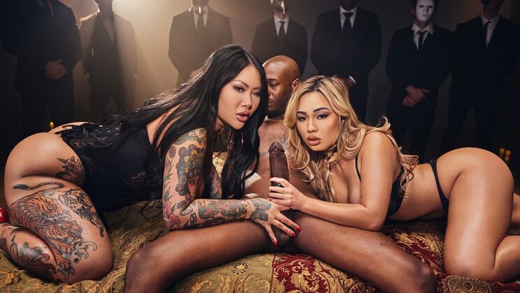 [Deeper] - Bare Witness: Blonde and Asian in Masturbation and Handjob - Anton Harden - Connie Perignon - Kazumi