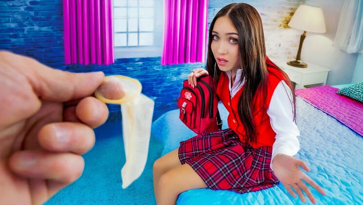 [DadCrush] - Brunette Mia’s First Time: Tight Virgin Pussy