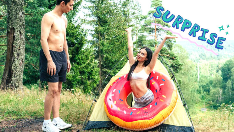 [ClubSweethearts] - Camping to Hardcore Outdoor Fuck - Ilyas Point - Elina Sable