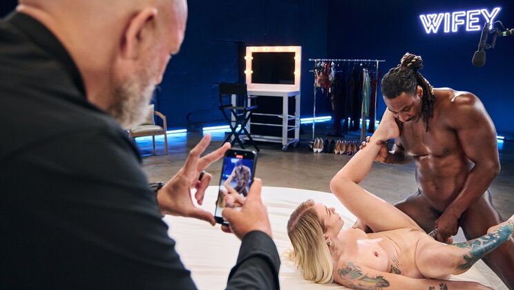 Blonde in Heels Takes BBC While Husband Watches