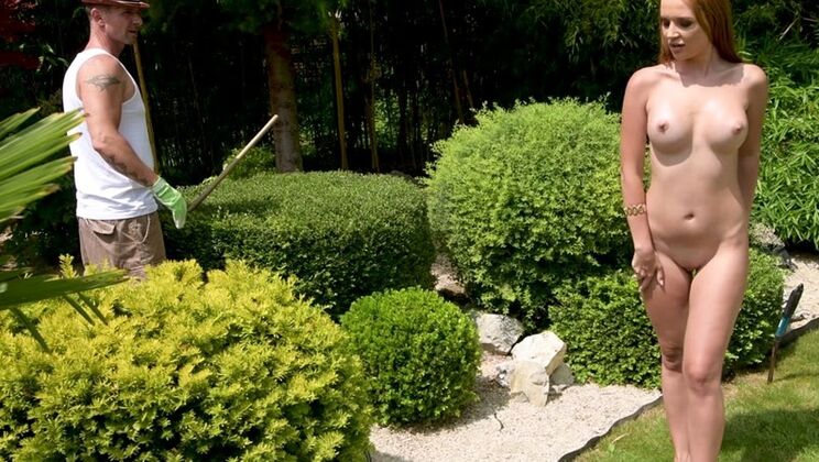 [PornWorld] - Kaisa Nord blue eyes outdoor sex scene with gardener - David Perry - Kaisa Nord
