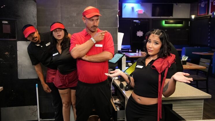 [RKPrime] - Restaurant Worker Anais Amore Fucked in Uniform - Anais Amore - Mike Ox