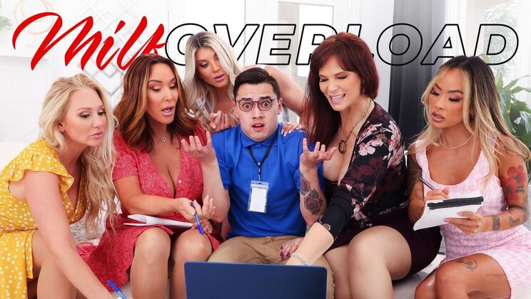 [MILFOverload] - Group Sex Overload: Multiple Cumshots on Big Tits