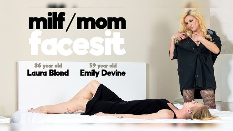 [Mature.nl] - Hot moms Laura and Emily have a wild lesbian facesit fetish affair - Emily Devine - Laura Blond